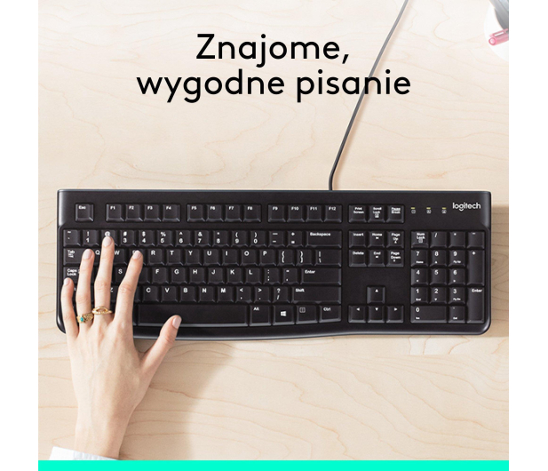 Logitech K120 czarna - 57509 - zdjęcie 3